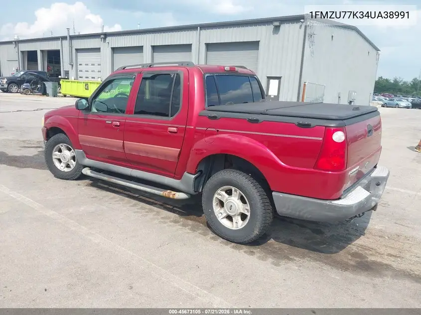 2004 Ford Explorer Sport Trac Adrenalin/Xls/Xlt VIN: 1FMZU77K34UA38991 Lot: 45673105