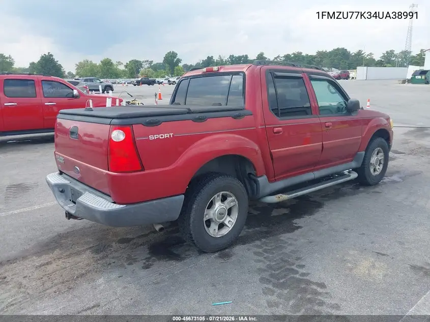 2004 Ford Explorer Sport Trac Adrenalin/Xls/Xlt VIN: 1FMZU77K34UA38991 Lot: 45673105