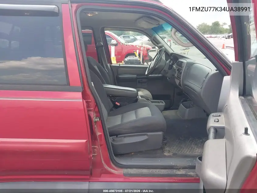 2004 Ford Explorer Sport Trac Adrenalin/Xls/Xlt VIN: 1FMZU77K34UA38991 Lot: 45673105