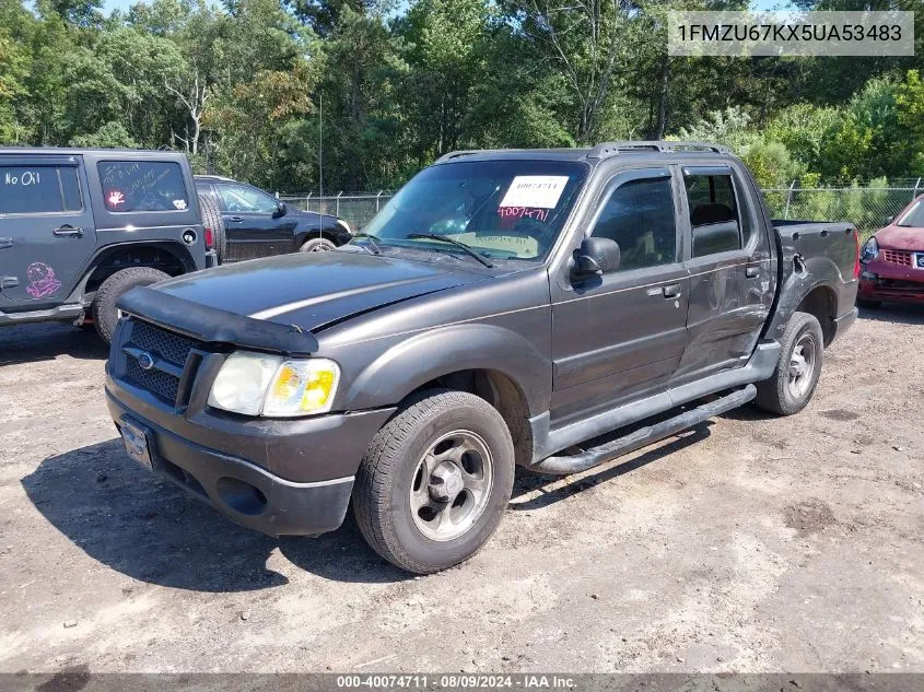 2005 Ford Explorer Sport Trac Adrenalin/Xls/Xlt VIN: 1FMZU67KX5UA53483 Lot: 40074711