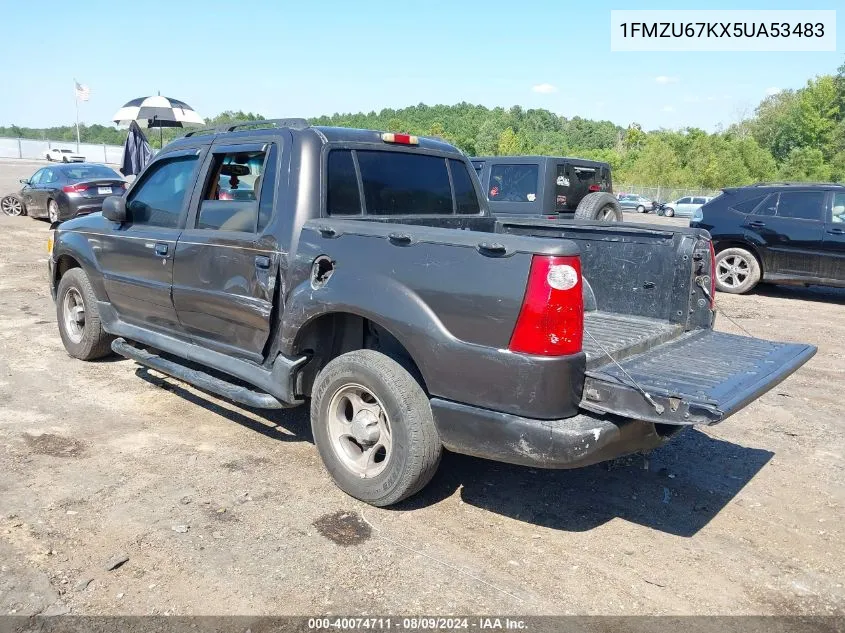 2005 Ford Explorer Sport Trac Adrenalin/Xls/Xlt VIN: 1FMZU67KX5UA53483 Lot: 40074711