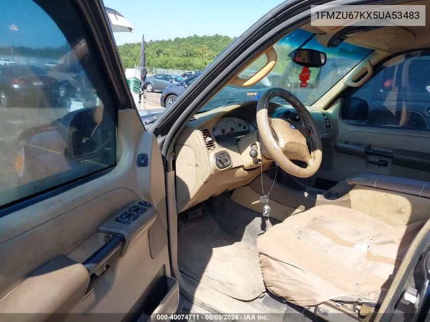2005 Ford Explorer Sport Trac Adrenalin/Xls/Xlt VIN: 1FMZU67KX5UA53483 Lot: 40074711