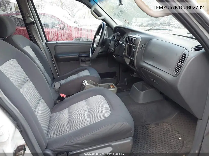 2005 Ford Explorer Sport Trac Adrenalin/Xls/Xlt VIN: 1FMZU67K15UB02702 Lot: 44592521