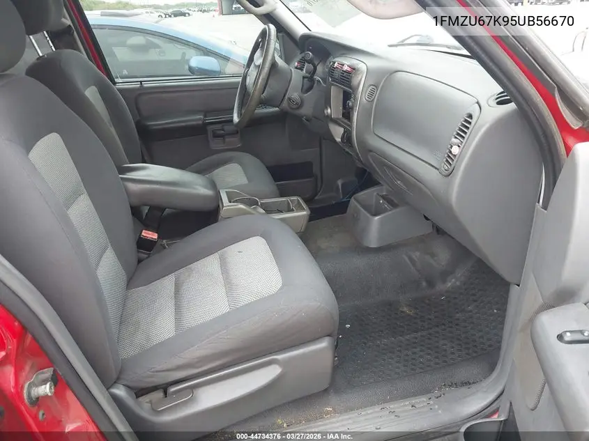 2005 Ford Explorer Sport Trac Adrenalin/Xls/Xlt VIN: 1FMZU67K95UB56670 Lot: 44734376