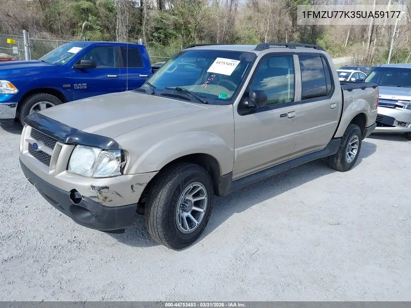 2005 Ford Explorer Sport Trac Adrenalin/Xls/Xlt VIN: 1FMZU77K35UA59177 Lot: 44753453