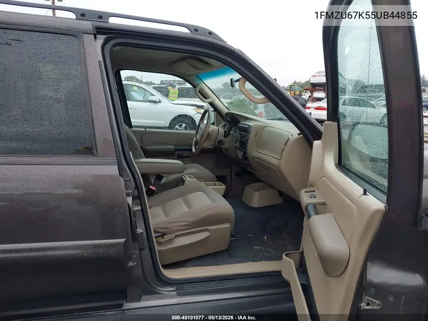 2005 Ford Explorer Sport Trac Adrenalin/Xls/Xlt VIN: 1FMZU67K55UB44855 Lot: 45101077