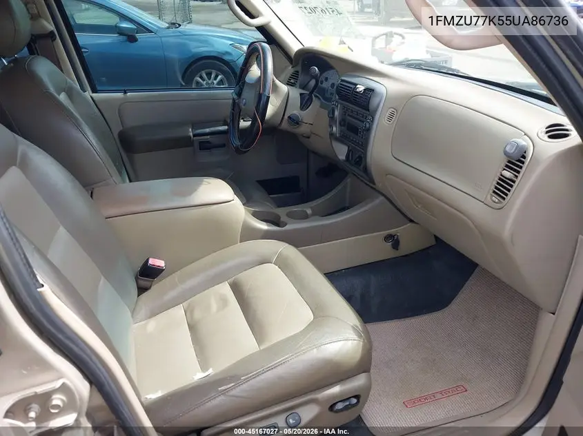 2005 Ford Explorer Sport Trac Adrenalin/Xls/Xlt VIN: 1FMZU77K55UA86736 Lot: 45167027