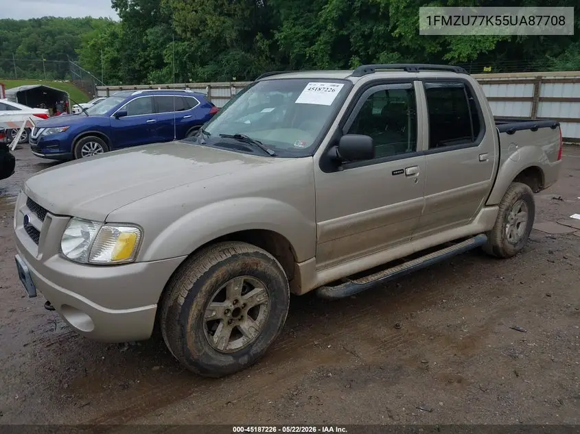 2005 Ford Explorer Sport Trac Adrenalin/Xls/Xlt VIN: 1FMZU77K55UA87708 Lot: 45187226