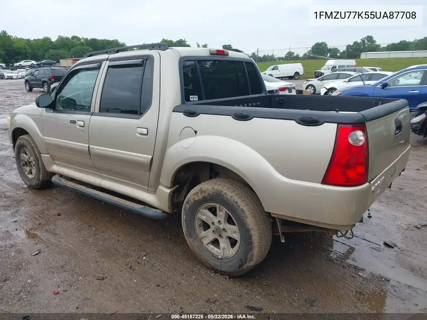 2005 Ford Explorer Sport Trac Adrenalin/Xls/Xlt VIN: 1FMZU77K55UA87708 Lot: 45187226