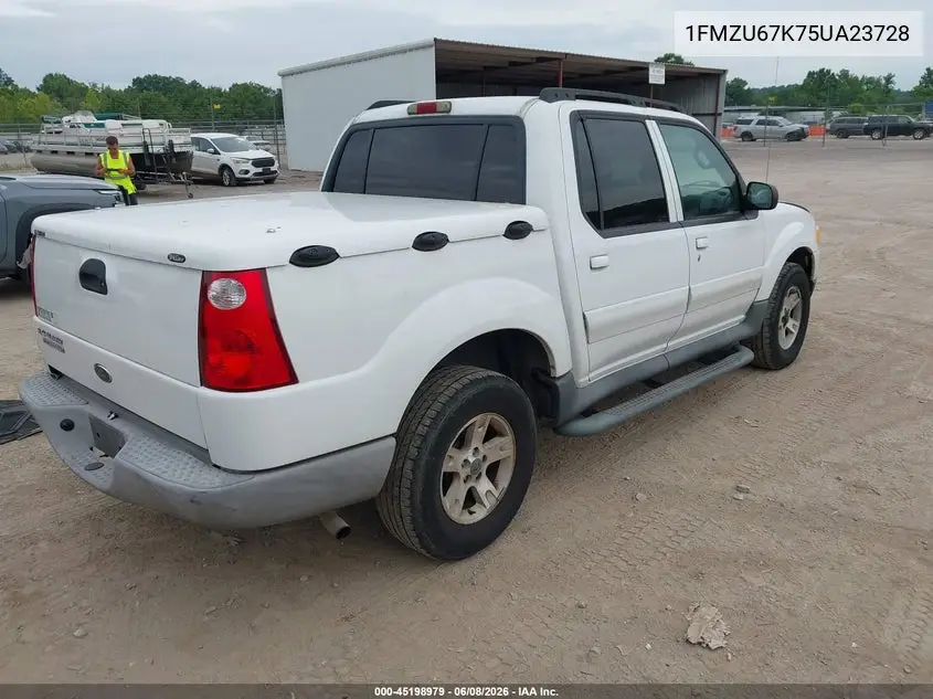 2005 Ford Explorer Sport Trac Adrenalin/Xls/Xlt VIN: 1FMZU67K75UA23728 Lot: 45198979