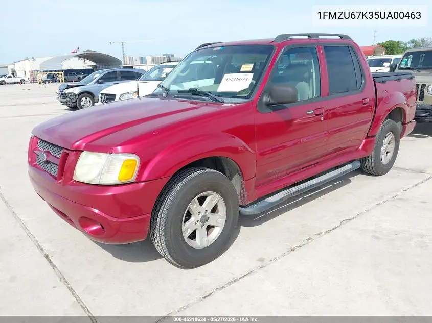 2005 Ford Explorer Sport Trac Adrenalin/Xls/Xlt VIN: 1FMZU67K35UA00463 Lot: 45218634