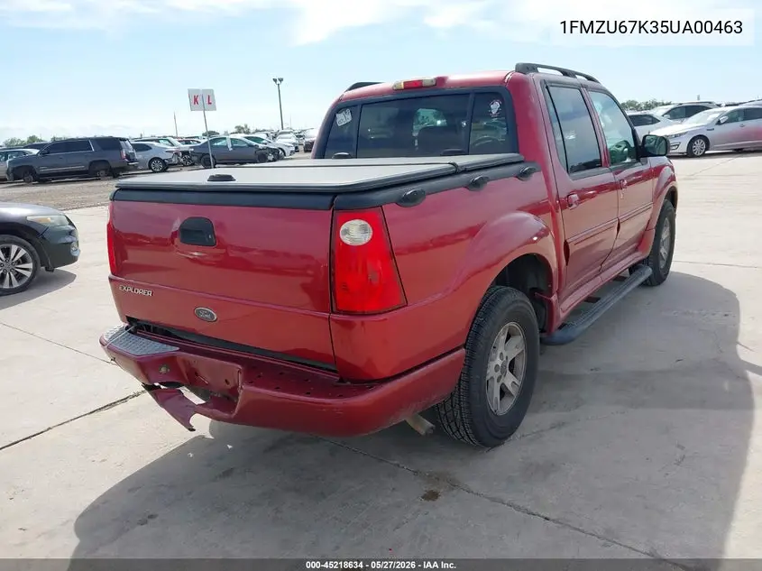 2005 Ford Explorer Sport Trac Adrenalin/Xls/Xlt VIN: 1FMZU67K35UA00463 Lot: 45218634