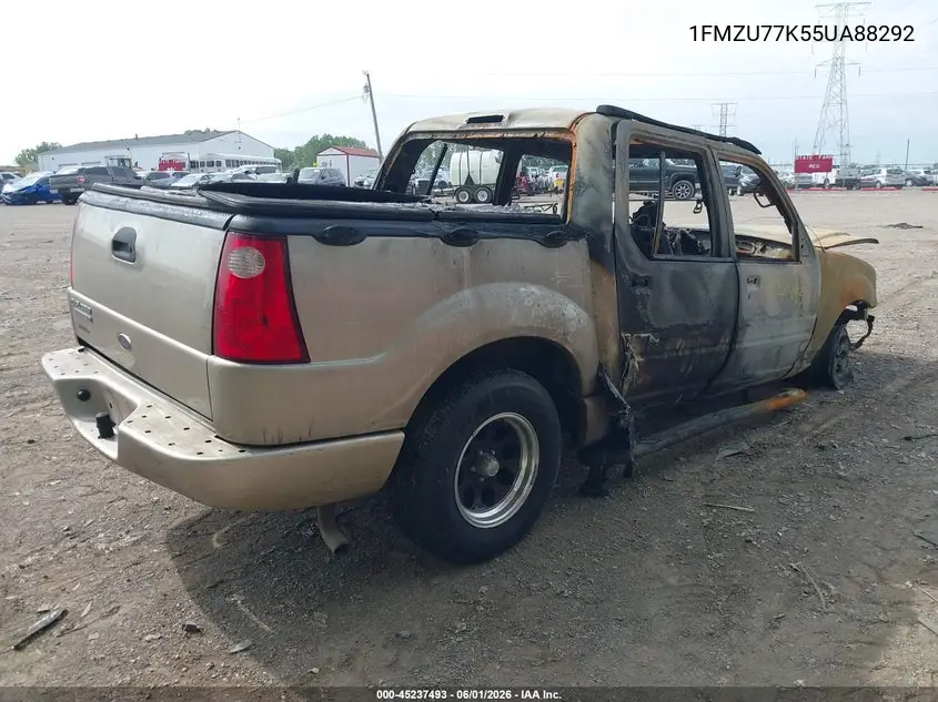 2005 Ford Explorer Sport Trac Adrenalin/Xls/Xlt VIN: 1FMZU77K55UA88292 Lot: 45237493