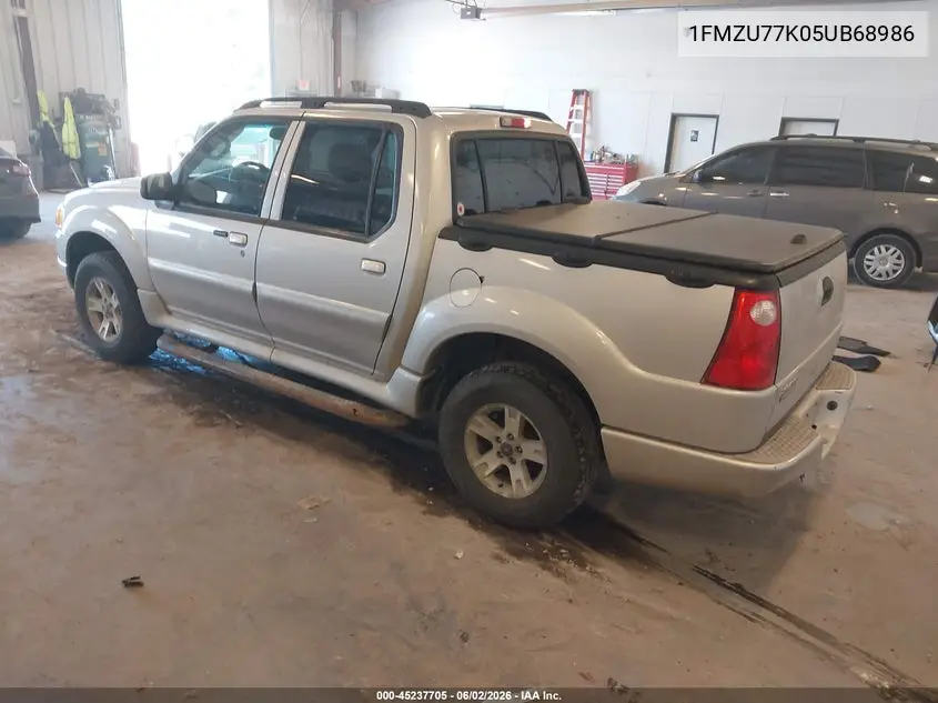 2005 Ford Explorer Sport Trac Adrenalin/Xls/Xlt VIN: 1FMZU77K05UB68986 Lot: 45237705