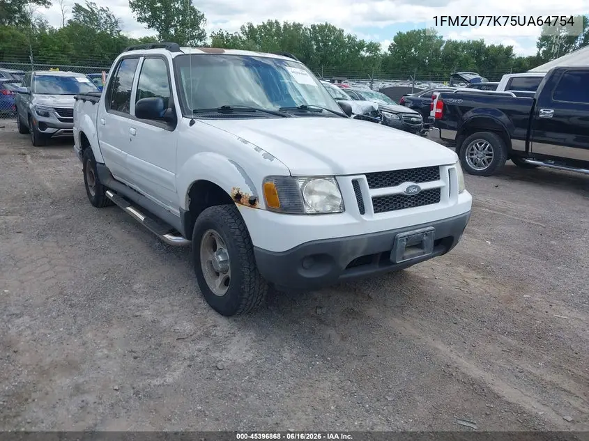 2005 Ford Explorer Sport Trac Adrenalin/Xls/Xlt VIN: 1FMZU77K75UA64754 Lot: 45396868