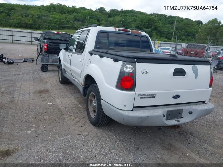 2005 Ford Explorer Sport Trac Adrenalin/Xls/Xlt VIN: 1FMZU77K75UA64754 Lot: 45396868