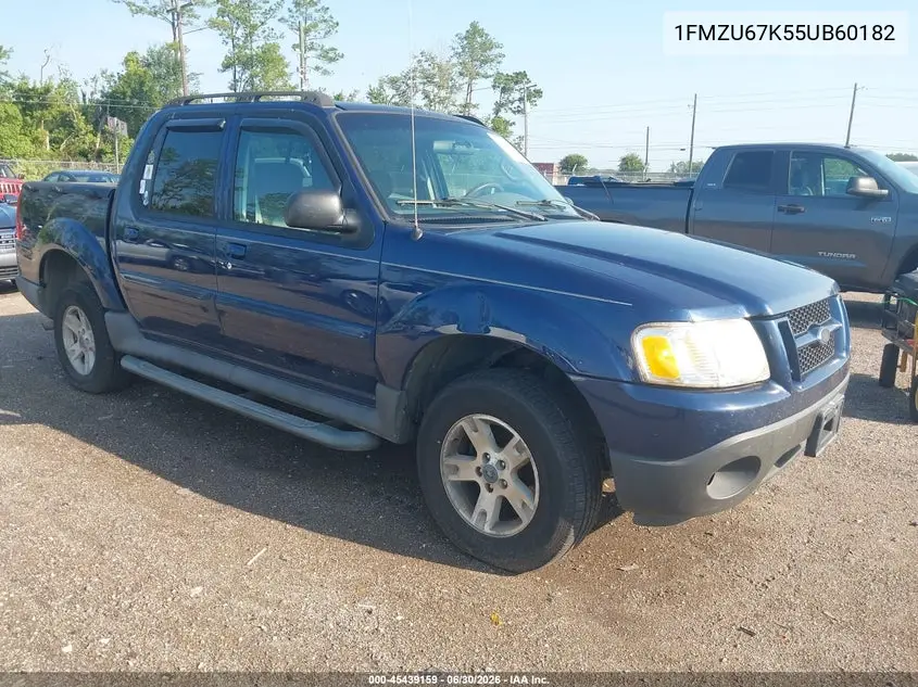 2005 Ford Explorer Sport Trac Adrenalin/Xls/Xlt VIN: 1FMZU67K55UB60182 Lot: 45439159