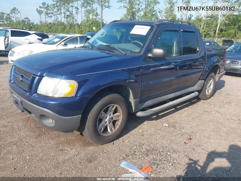 2005 Ford Explorer Sport Trac Adrenalin/Xls/Xlt VIN: 1FMZU67K55UB60182 Lot: 45439159