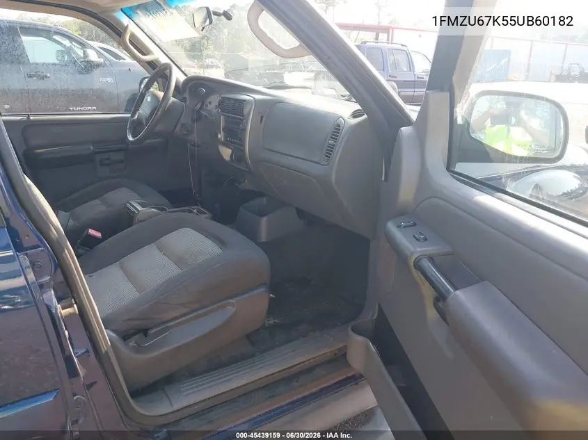 2005 Ford Explorer Sport Trac Adrenalin/Xls/Xlt VIN: 1FMZU67K55UB60182 Lot: 45439159