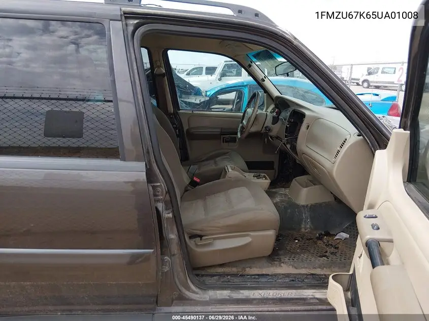 2005 Ford Explorer Sport Trac Adrenalin/Xls/Xlt VIN: 1FMZU67K65UA01008 Lot: 45490137