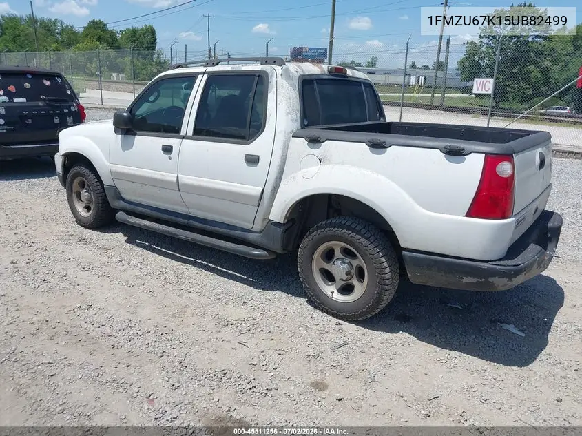 2005 Ford Explorer Sport Trac Adrenalin/Xls/Xlt VIN: 1FMZU67K15UB82499 Lot: 45511256
