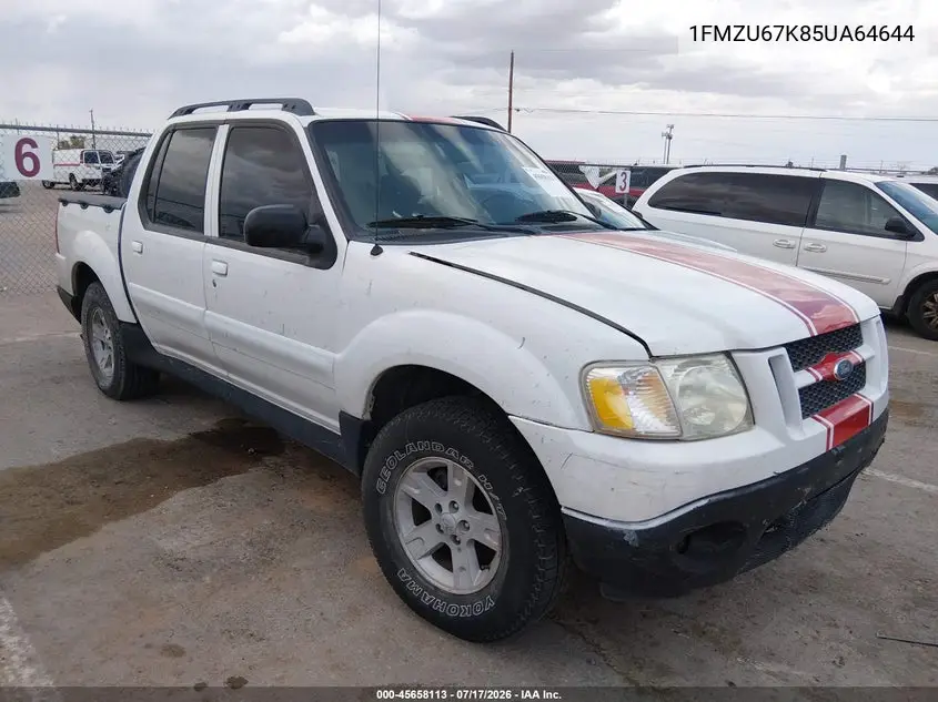 2005 Ford Explorer Sport Trac Adrenalin/Xls/Xlt VIN: 1FMZU67K85UA64644 Lot: 45658113