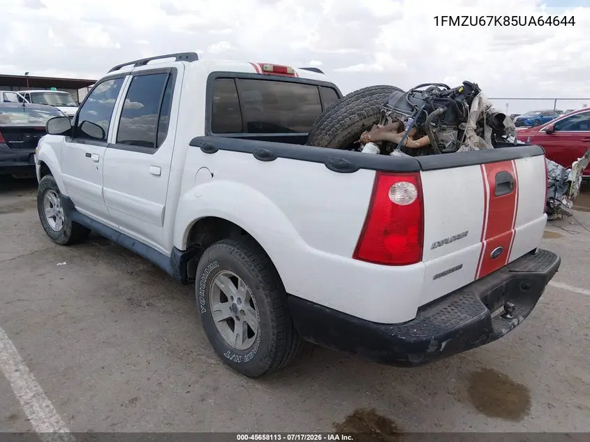 2005 Ford Explorer Sport Trac Adrenalin/Xls/Xlt VIN: 1FMZU67K85UA64644 Lot: 45658113