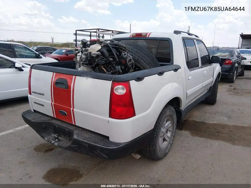 2005 Ford Explorer Sport Trac Adrenalin/Xls/Xlt VIN: 1FMZU67K85UA64644 Lot: 45658113