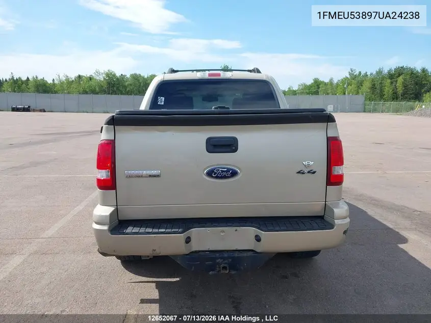 2007 Ford Explorer Sport Trac Limited VIN: 1FMEU53897UA24238 Lot: 12652067