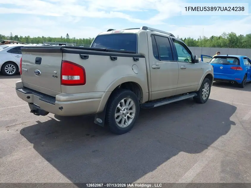 2007 Ford Explorer Sport Trac Limited VIN: 1FMEU53897UA24238 Lot: 12652067