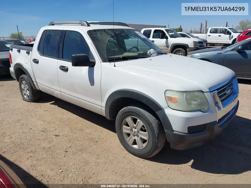 2007 Ford Explorer Sport Trac Xlt VIN: 1FMEU31K57UA64299 Lot: 44658723