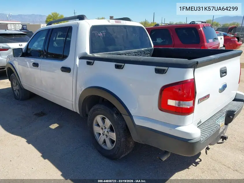 2007 Ford Explorer Sport Trac Xlt VIN: 1FMEU31K57UA64299 Lot: 44658723