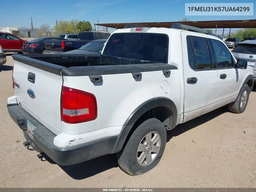 2007 Ford Explorer Sport Trac Xlt VIN: 1FMEU31K57UA64299 Lot: 44658723
