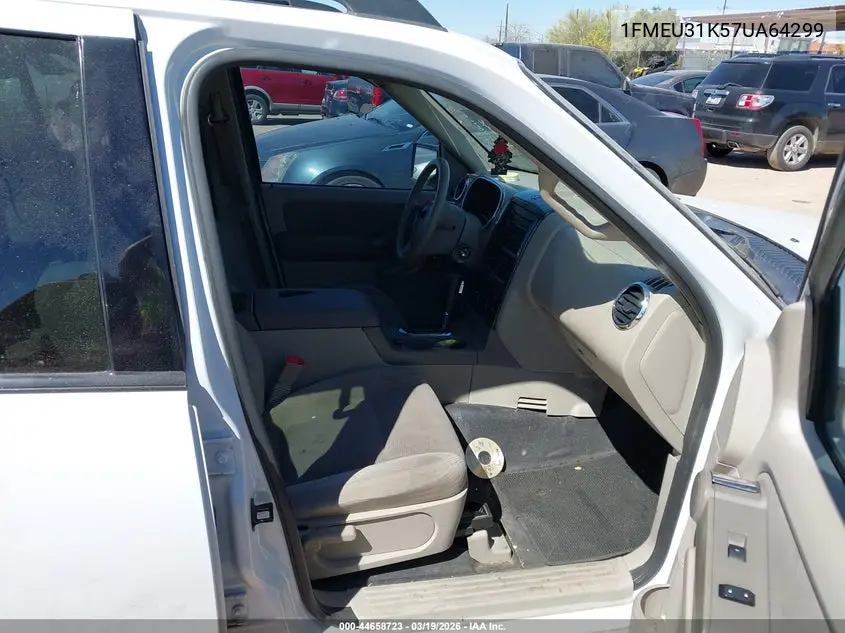 2007 Ford Explorer Sport Trac Xlt VIN: 1FMEU31K57UA64299 Lot: 44658723