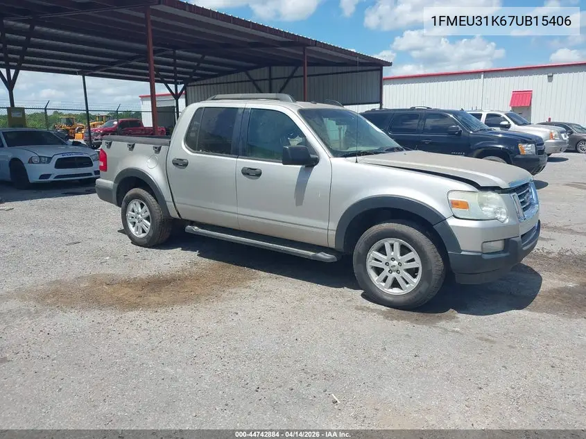 2007 Ford Explorer Sport Trac Xlt VIN: 1FMEU31K67UB15406 Lot: 44742884