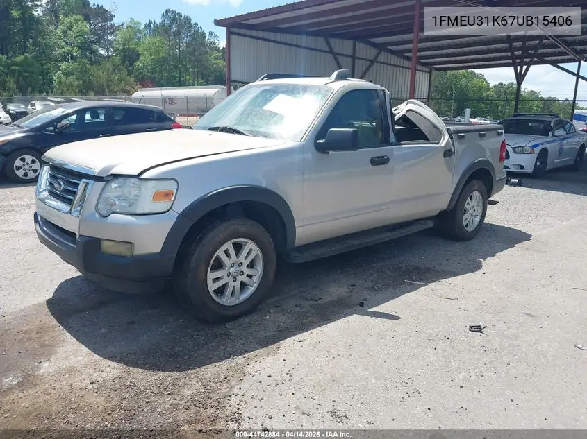 2007 Ford Explorer Sport Trac Xlt VIN: 1FMEU31K67UB15406 Lot: 44742884