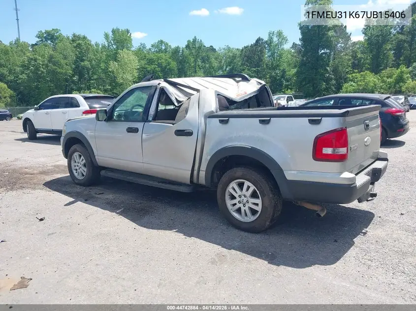 2007 Ford Explorer Sport Trac Xlt VIN: 1FMEU31K67UB15406 Lot: 44742884
