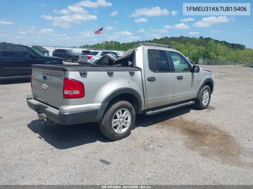 2007 Ford Explorer Sport Trac Xlt VIN: 1FMEU31K67UB15406 Lot: 44742884