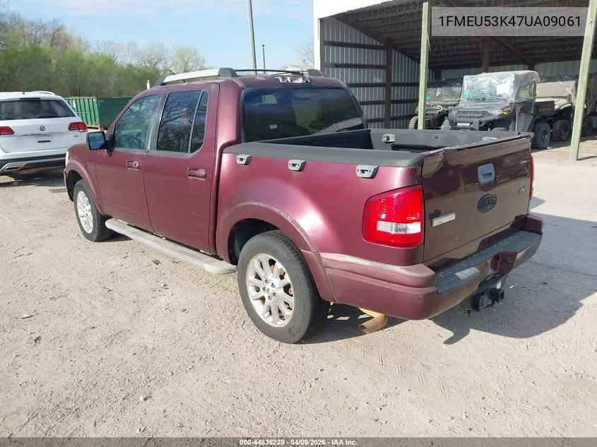 2007 Ford Explorer Sport Trac Limited VIN: 1FMEU53K47UA09061 Lot: 44836239