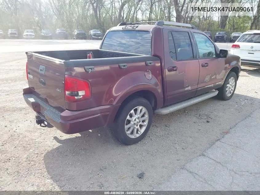 2007 Ford Explorer Sport Trac Limited VIN: 1FMEU53K47UA09061 Lot: 44836239
