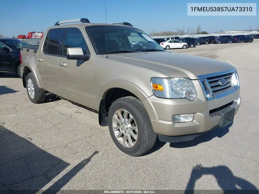2007 Ford Explorer Sport Trac Limited VIN: 1FMEU53857UA73310 Lot: 44869279