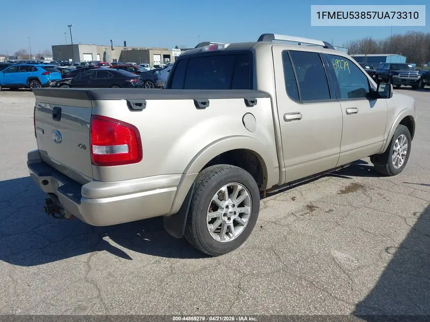 2007 Ford Explorer Sport Trac Limited VIN: 1FMEU53857UA73310 Lot: 44869279