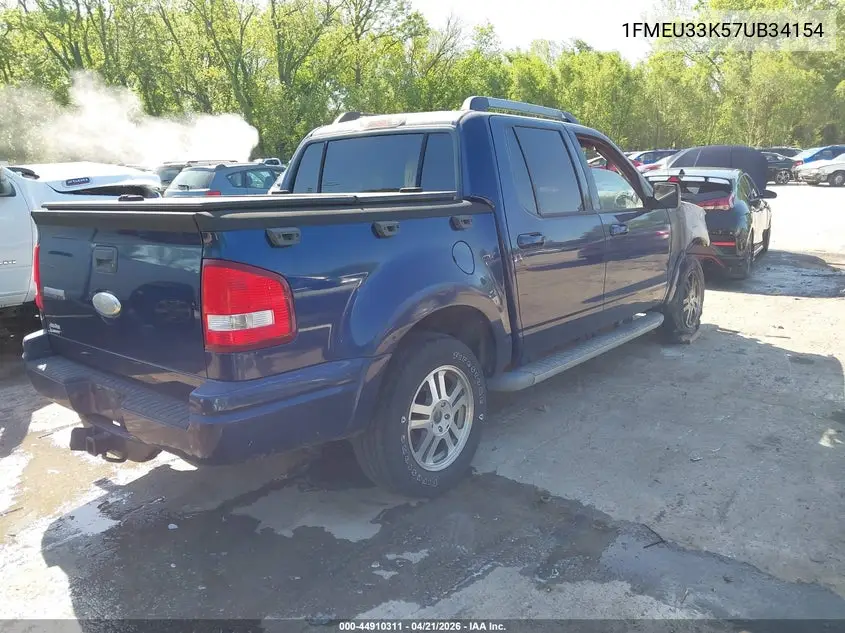 2007 Ford Explorer Sport Trac Limited VIN: 1FMEU33K57UB34154 Lot: 44910311
