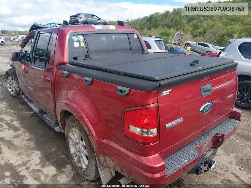 2007 Ford Explorer Sport Trac Limited VIN: 1FMEU53897UA38768 Lot: 44990508