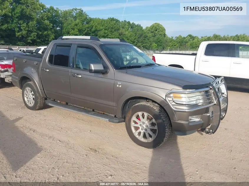 2007 Ford Explorer Sport Trac Limited VIN: 1FMEU53807UA00569 Lot: 45130777