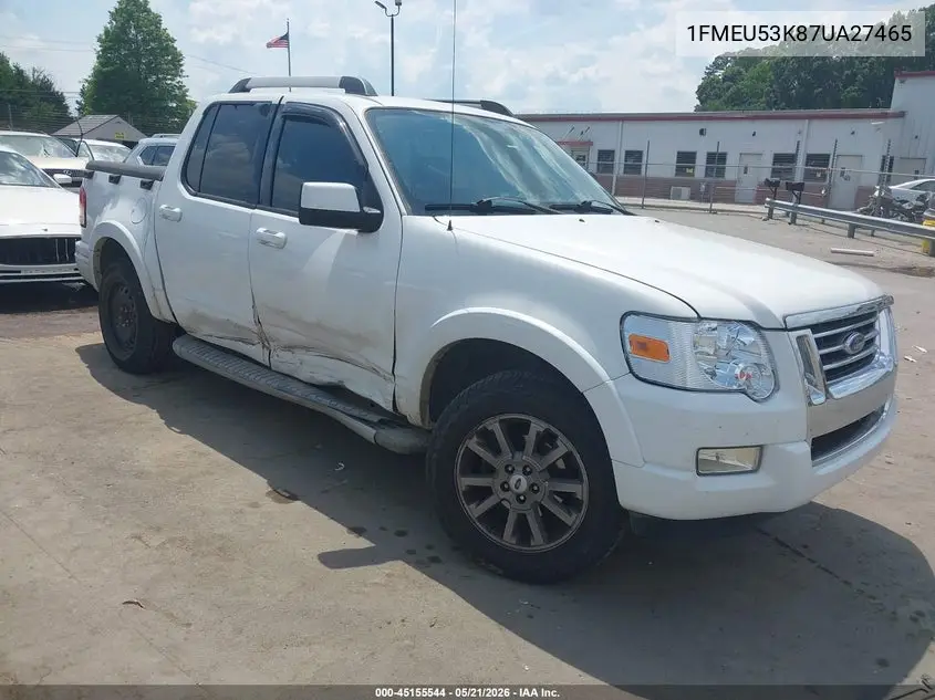 2007 Ford Explorer Sport Trac Limited VIN: 1FMEU53K87UA27465 Lot: 45155544