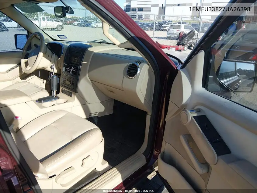 2007 Ford Explorer Sport Trac Limited VIN: 1FMEU33827UA26398 Lot: 45265637