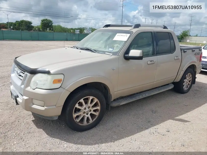 2007 Ford Explorer Sport Trac Limited VIN: 1FMEU53807UA10955 Lot: 45295471