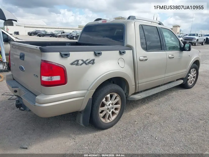 2007 Ford Explorer Sport Trac Limited VIN: 1FMEU53807UA10955 Lot: 45295471