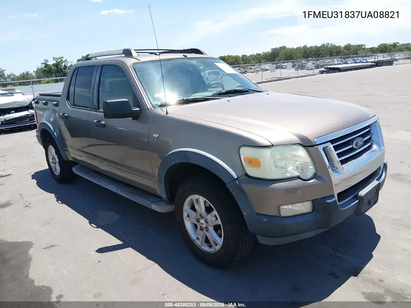 2007 Ford Explorer Sport Trac Xlt VIN: 1FMEU31837UA08821 Lot: 45300253